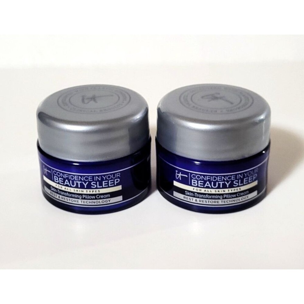 2 x IT Cosmetics Confidence In Your Cream Skin Transforming Pillow Cream 0.237oz